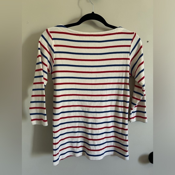 L.L. Bean Nautical Striped Knit Sweater Size XS - Picture 6 of 10